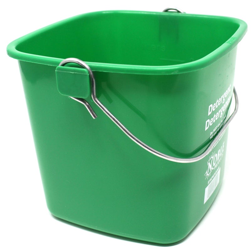 Noble Products Small Green Detergent Bucket - 3 Quart Cleaning Pail - Set of 3 Square Containers - Image 3